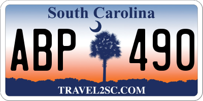 SC license plate ABP490
