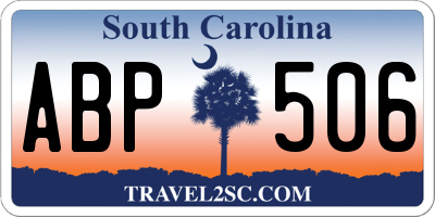 SC license plate ABP506