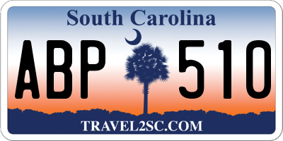 SC license plate ABP510