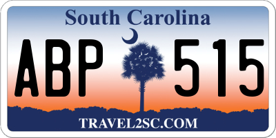 SC license plate ABP515