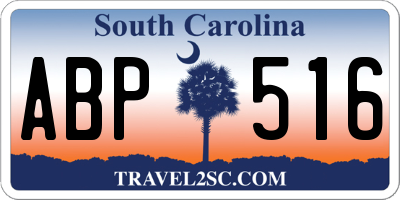 SC license plate ABP516