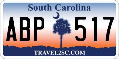 SC license plate ABP517