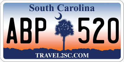 SC license plate ABP520