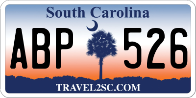 SC license plate ABP526