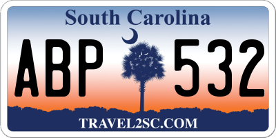 SC license plate ABP532