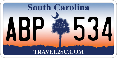 SC license plate ABP534