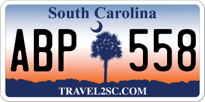 SC license plate ABP558