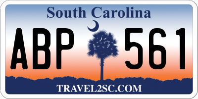 SC license plate ABP561