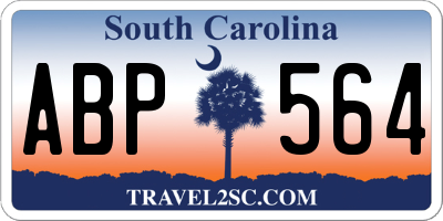 SC license plate ABP564