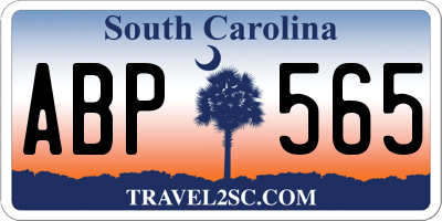 SC license plate ABP565