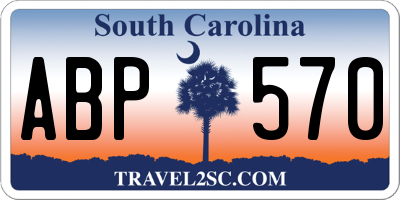 SC license plate ABP570