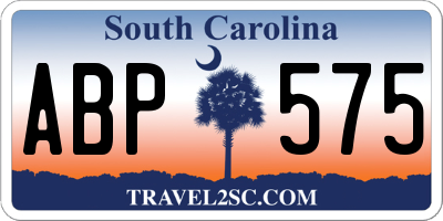 SC license plate ABP575