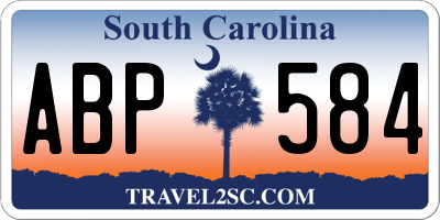 SC license plate ABP584