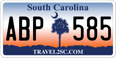 SC license plate ABP585