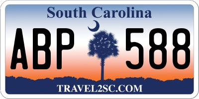 SC license plate ABP588