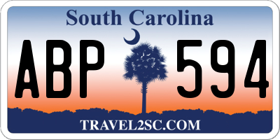 SC license plate ABP594