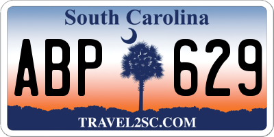 SC license plate ABP629