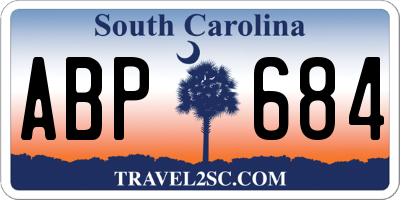 SC license plate ABP684