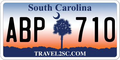 SC license plate ABP710