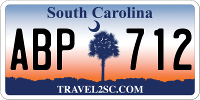 SC license plate ABP712