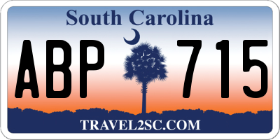 SC license plate ABP715