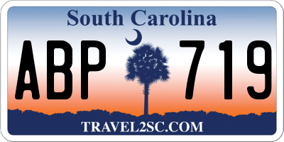 SC license plate ABP719