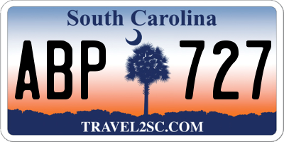SC license plate ABP727