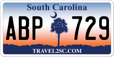 SC license plate ABP729