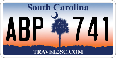 SC license plate ABP741