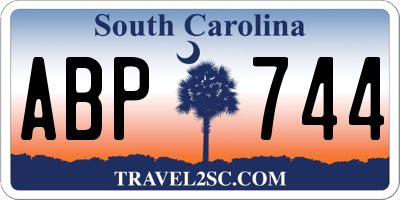 SC license plate ABP744