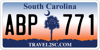 SC license plate ABP771