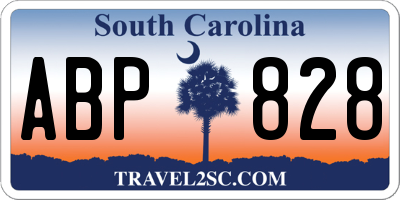 SC license plate ABP828