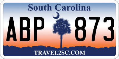 SC license plate ABP873