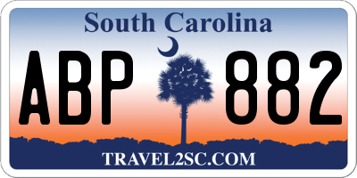 SC license plate ABP882