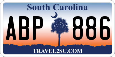 SC license plate ABP886