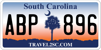 SC license plate ABP896