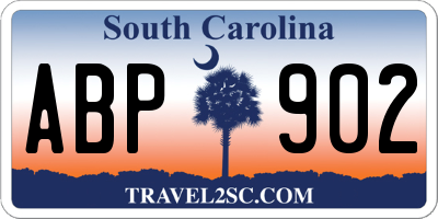 SC license plate ABP902