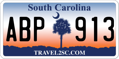 SC license plate ABP913