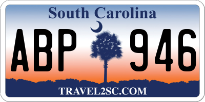 SC license plate ABP946