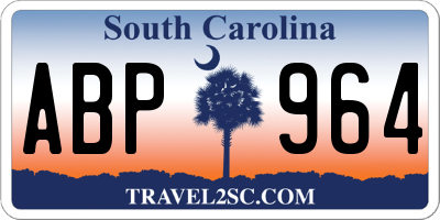 SC license plate ABP964