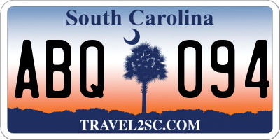 SC license plate ABQ094