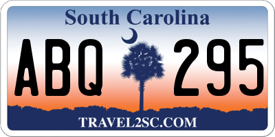 SC license plate ABQ295