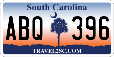 SC license plate ABQ396