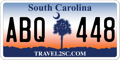 SC license plate ABQ448