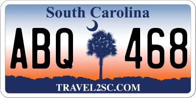 SC license plate ABQ468