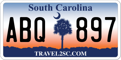 SC license plate ABQ897