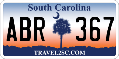SC license plate ABR367