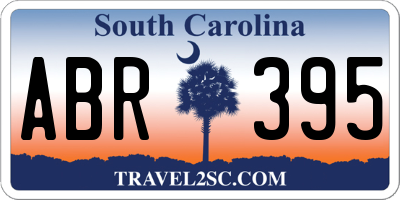 SC license plate ABR395