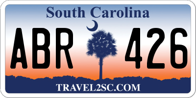 SC license plate ABR426