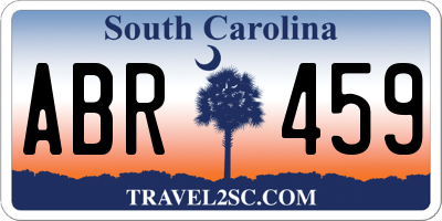 SC license plate ABR459